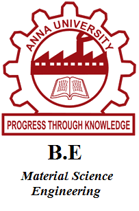 B.E Material Science Engineering